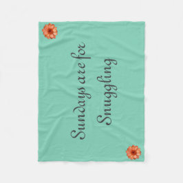 日曜日の抱擁 フリースブランケット