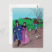 日曜日の散歩 ポストカード (正面/裏面)