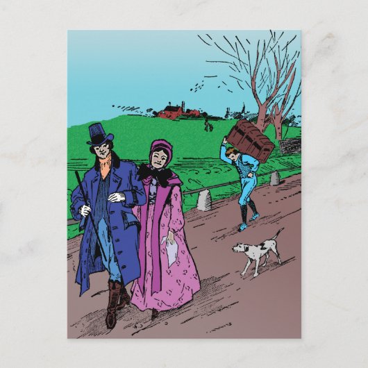 日曜日の散歩 ポストカード (正面)