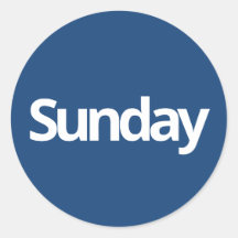 日曜日の日計画供給シンプルネイビーホワイト