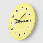 日曜日の時計(大きい) ラージ壁時計 (傾斜)