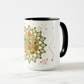 日曜日の月および星のマグ マグカップ (正面右)