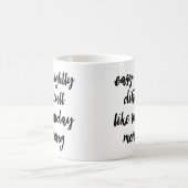 日曜日の朝のマグのように困難 コーヒーマグカップ (中央)