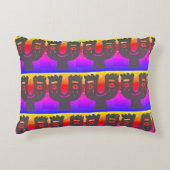 日曜日の朝の幸せな顔 アクセントクッション (正面)