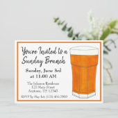 日曜日の朝食 ブラン オレンジジュース 招待状 (スタンド正面)