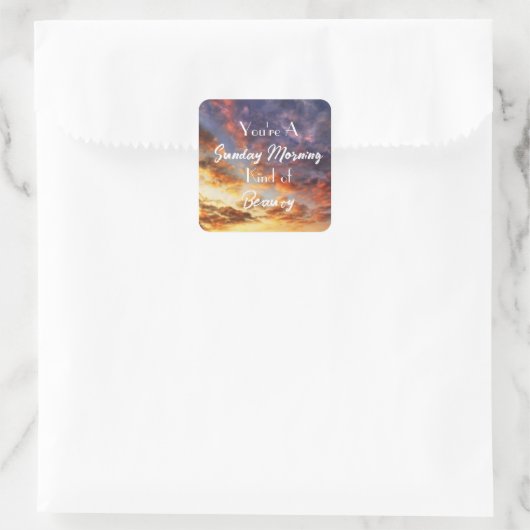 日曜日の朝 スクエアシール (バッグ)