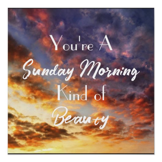 日曜日の朝 ポスター (正面)