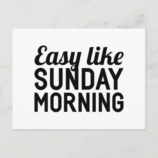 日曜日の朝 ポストカード (正面)