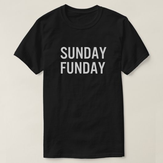 日曜日の楽しみ Tシャツ (デザイン正面)