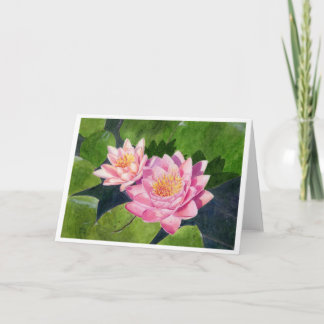 日曜日の水彩画の芸術の挨拶状で浴すること カード