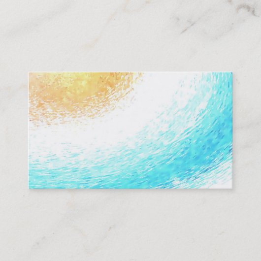 日曜日の水彩画の霊魂のヨガの霊気の名刺 名刺 (正面)