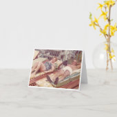 日曜日の水浴者- カード (黄色い花)