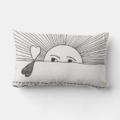 日曜日の海、愛 ランバークッション (裏面)