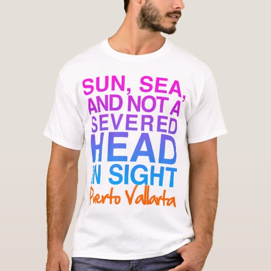 日曜日の海Puerto Vallarta Tシャツ (正面)
