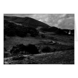 日曜日の白黒カードへの道のチャペル