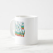 日曜日の皮肉を取りおもしろい戻す コーヒーマグカップ (正面左)