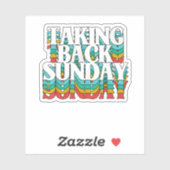 日曜日の皮肉を取りおもしろい戻す シール (シート)