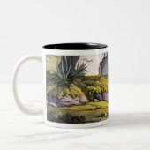 日曜日の神社、「Le Costume AncienとModerからのペルー、 ツートーンマグカップ (左)