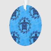 日曜日の種族のマオリのカメ オーナメント (正面)