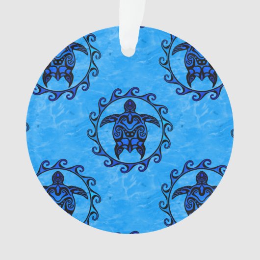 日曜日の種族のマオリのカメ オーナメント (正面)