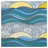 日曜日の空および海 ファブリック (見本)