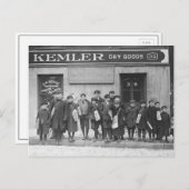 日曜日の紙の配信, 1909 ポストカード (正面/裏面)