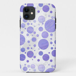日曜日の紫色の水玉模様 iPhone 11 ケース