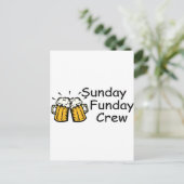 日曜日の船日帰りクルービール ポストカード (スタンド正面)