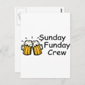 日曜日の船日帰りクルービール ポストカード (正面/裏面)