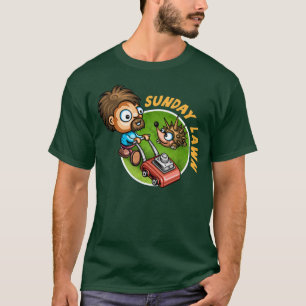 日曜日の芝生のTシャツ Tシャツ