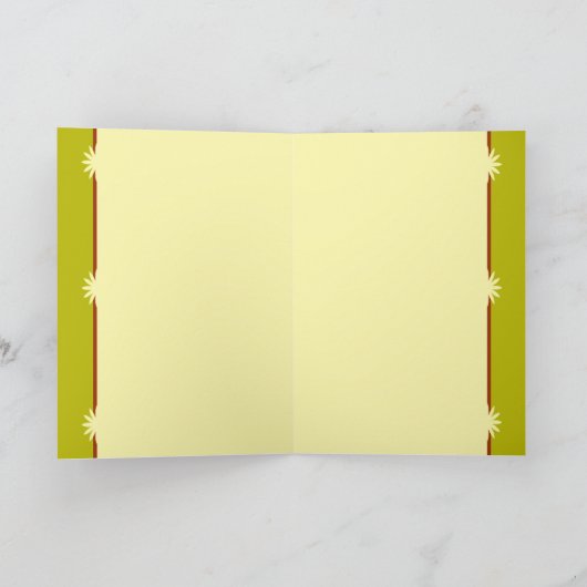 日曜日の花 カード (内部)