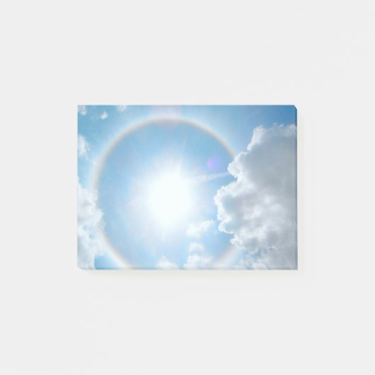 日曜日の虹のハロー ポストイット (正面)