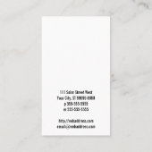 日曜日の記号 名刺 (裏面)