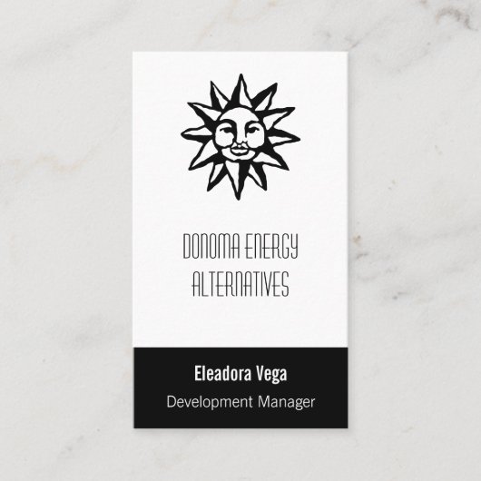 日曜日の記号 名刺 (正面)