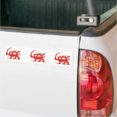日曜日の赤いライオン、イラン バンパーステッカー (トラック上)