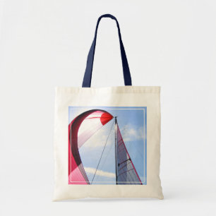 日曜日の赤いSpinnaker トートバッグ