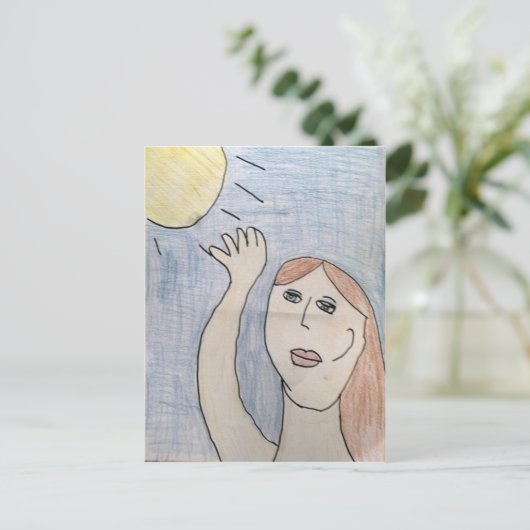 日曜日の郵便はがきのための範囲 ポストカード (スタンド正面)