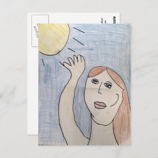 日曜日の郵便はがきのための範囲 ポストカード (正面/裏面)