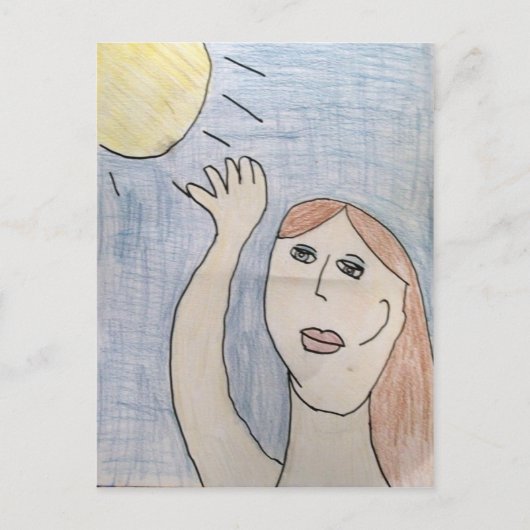 日曜日の郵便はがきのための範囲 ポストカード (正面)