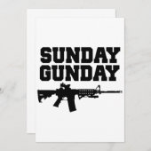 日曜日の銃tシャツ (正面/裏面)