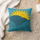 日曜日の青空の装飾用クッション クッション (ブランケット)