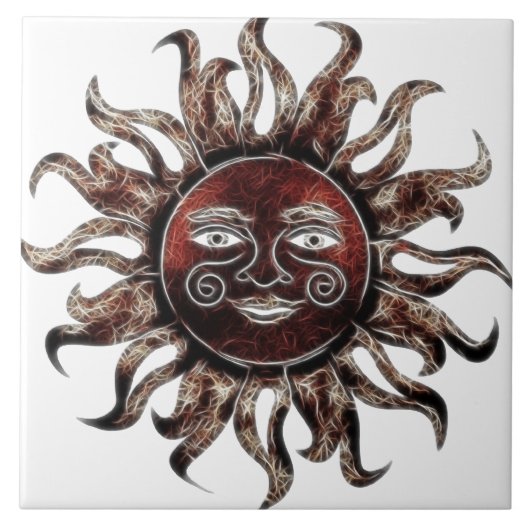 日曜日の青銅色のフラクタル タイル (正面)