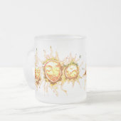 日曜日の顔 フロストグラスマグカップ (正面左)