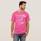 日曜日はイエスとサッカーのために Tシャツ (正面フル)