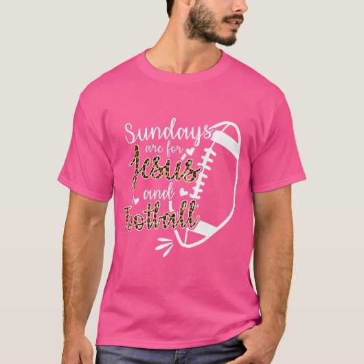 日曜日はイエスとサッカーのために Tシャツ (正面)