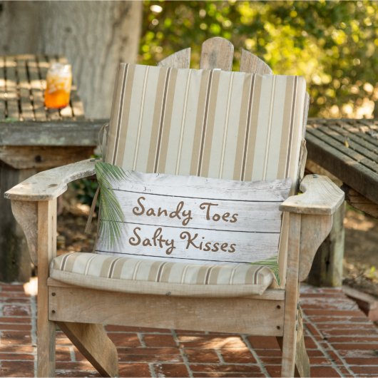 日曜日はサンディのつま先の塩辛いキスの屋外の枕に接吻しました ランバークッション (椅子)