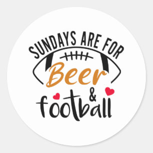 日曜日はビールとサッカークラシックのラウンドS ラウンドシール