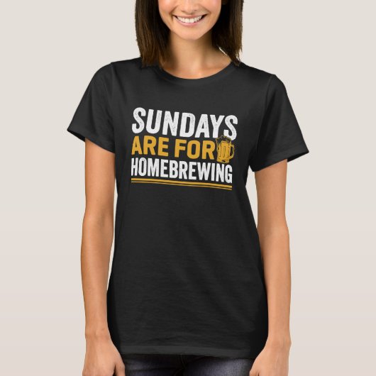 日曜日はビール醸造アルコールの自家醸造のためにD Tシャツ (正面)