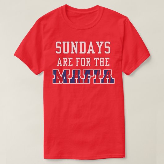 日曜日はマフィア1のために Tシャツ (デザイン正面)