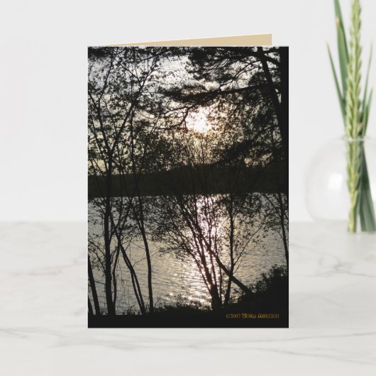 日曜日はレースを作りました カード (正面)